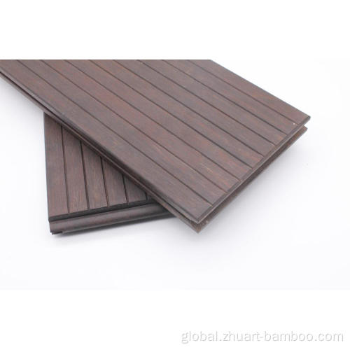 durable bamboo fence ISO certified bamboo outdoor dark decking -V-groove-30 Supplier